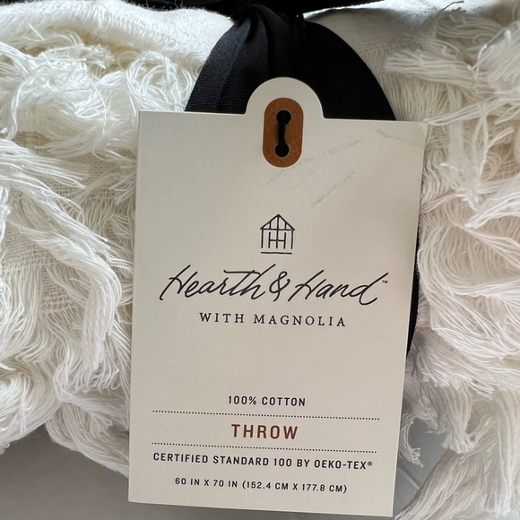 Hearth & Hand Bedding New Hearth Hand Magnolia Striped Throw